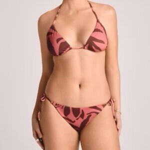 Vitamin A Tropical Pink and Brown Bikini
